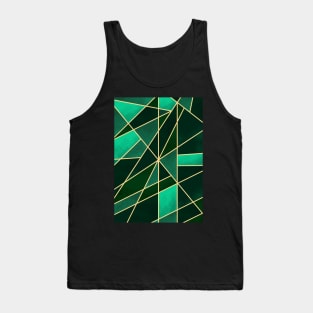 Abstract Green Tank Top